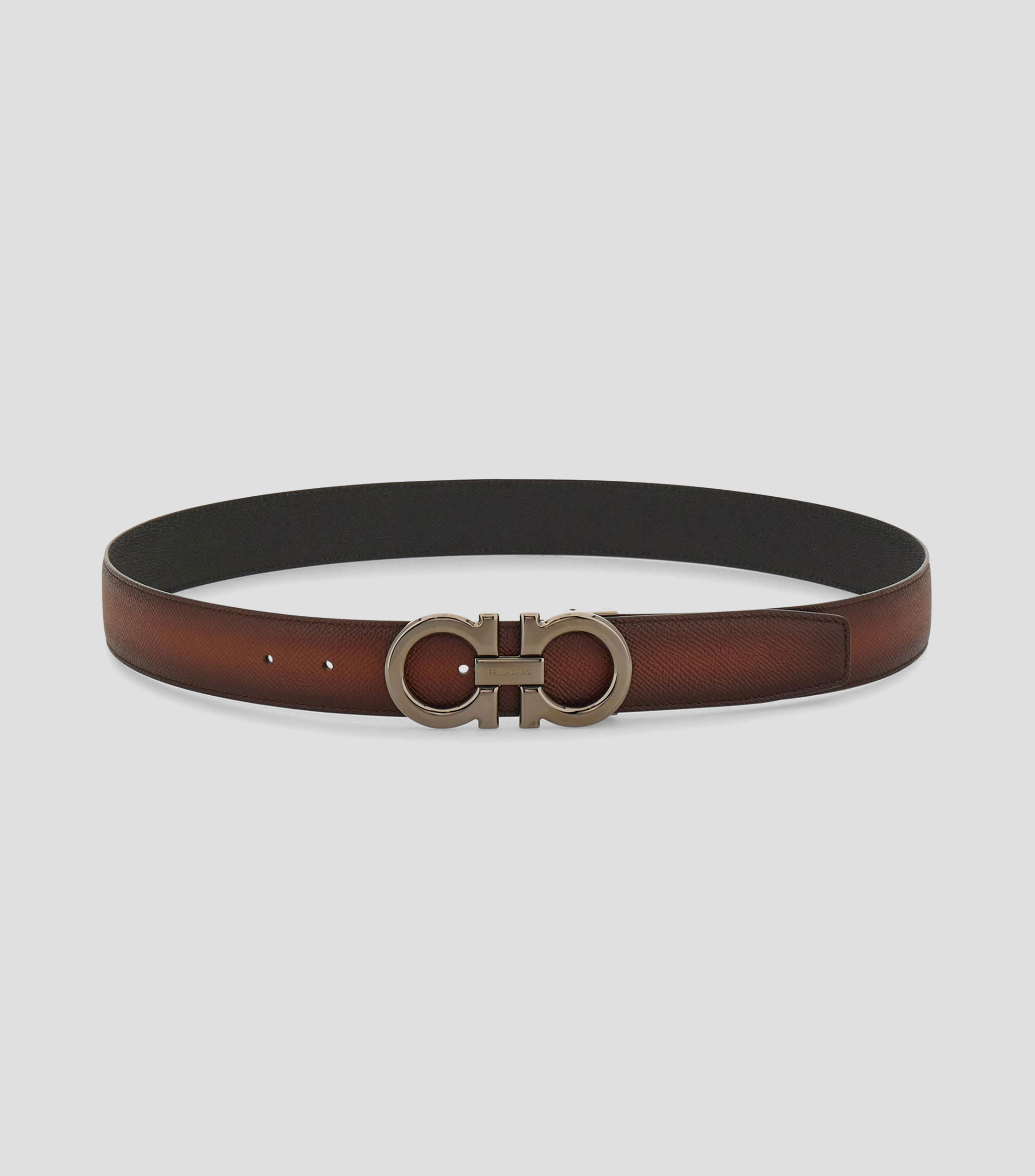Cinturón reversible y ajustable Gancini Hombre